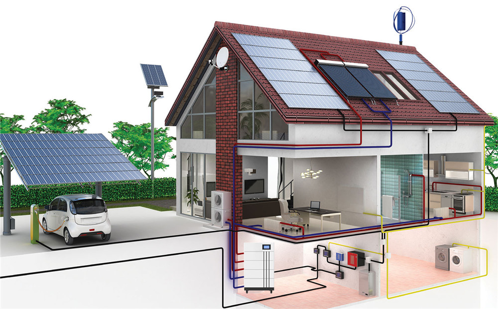 Домашня сонячна енергосистема з акумулятором Домашня батарея для відключень електроенергії-02 (1)