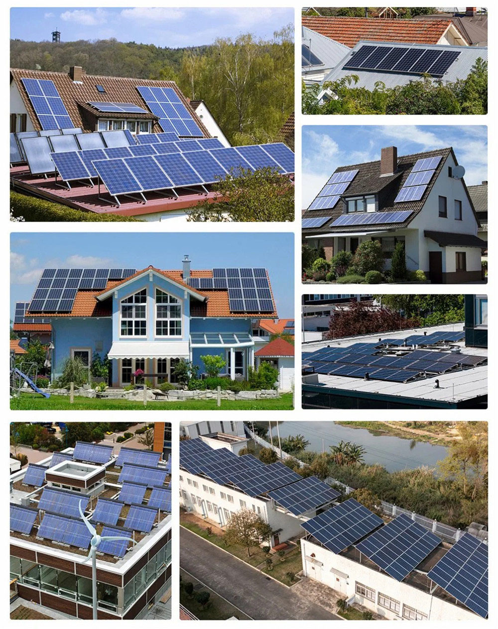 Panel fotovoltaico bifacial de enerxía renovable de células solares por xunto -02 (3)