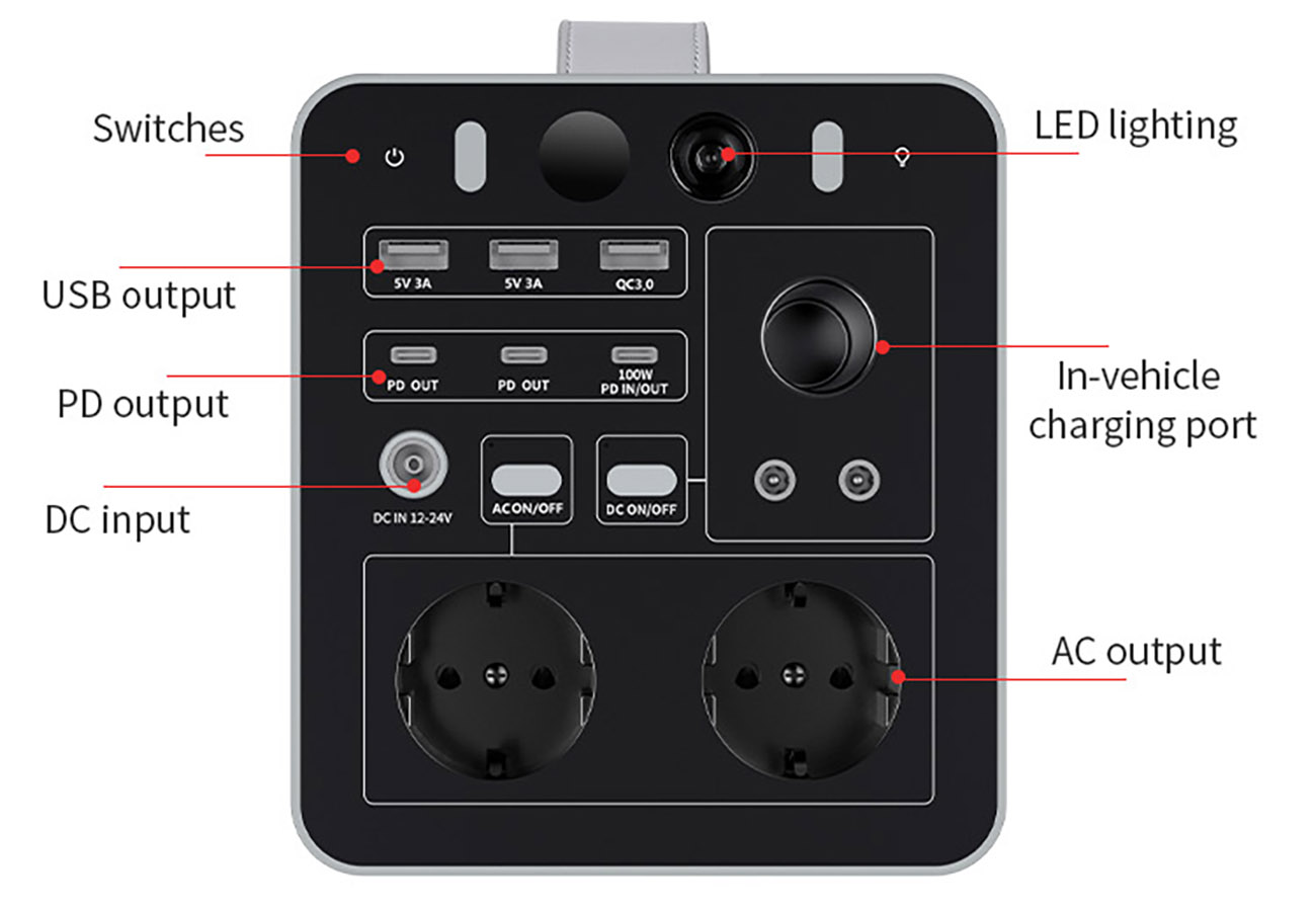 Hot sale Portable Energy power bank 600W station storage system-02 (1)